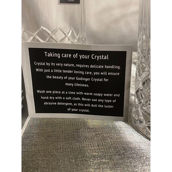 set 3 Shannon Hatch Collection by Godinger Crystal Double Old Fashioned Glasses - Picture 13 of 16